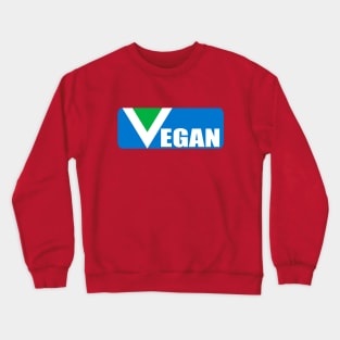 Vegan word and the official Vegan Flag Crewneck Sweatshirt